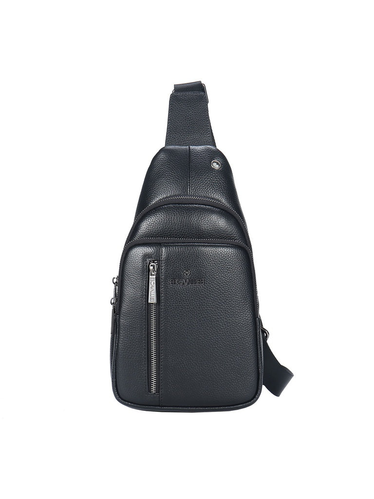 Men's Genuine Leather Chest Pack - False Model - Casual