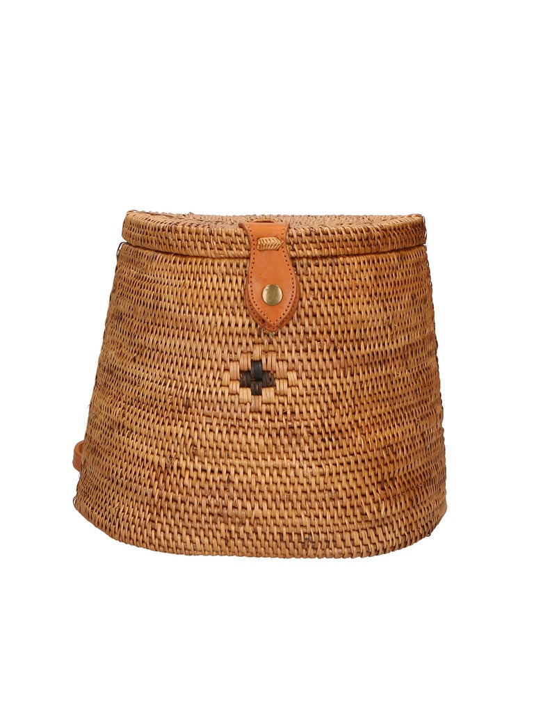 Rattan Women's Backpack - Leandra Model - Handmade