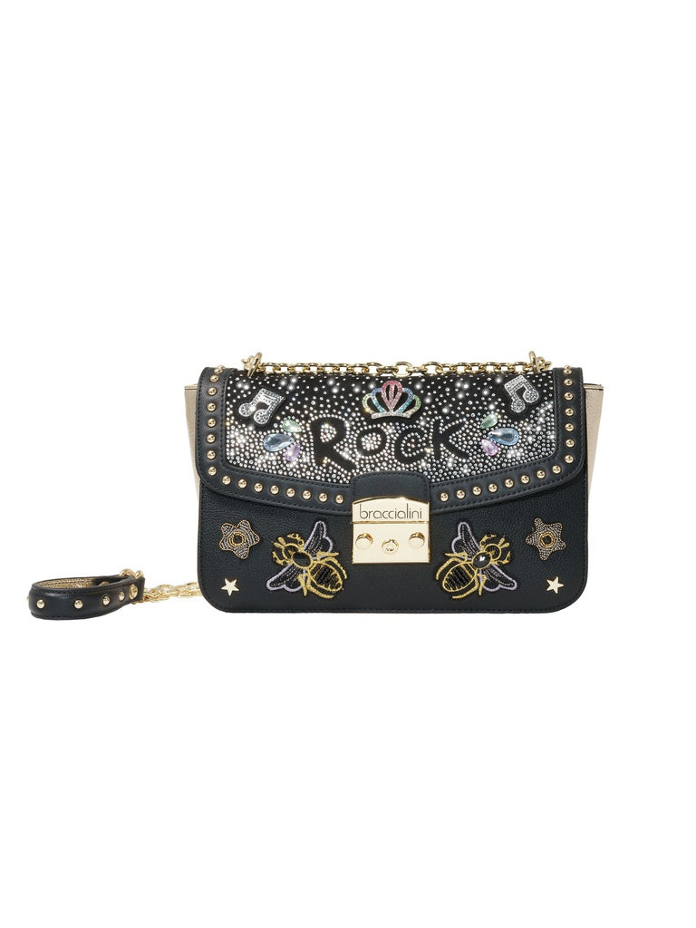 Women's Shoulder Bag - Nyxara Model - Polyurethane + Polyester