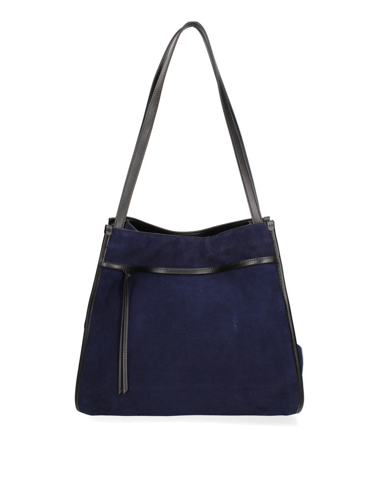 Women's Shoulder Bag - Made in Italy - Seraphina Elite Model - Suede Leather