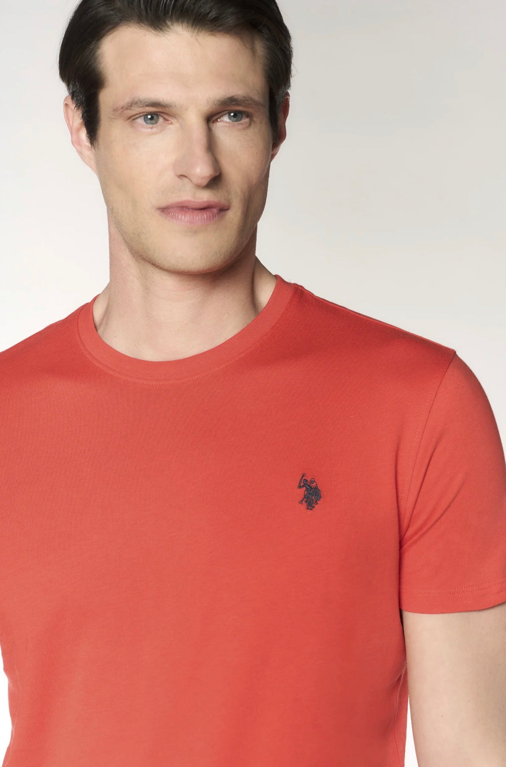 U.S Polo T-Shirt Uomo Salmone