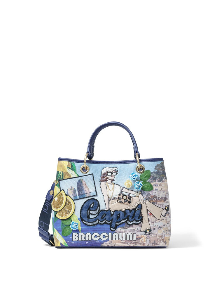 Women's Handbag - Pomona Design - Textile & Polyester