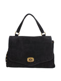 Women's Handmade in Italy Handbag - Zelia Elite Model - Suede Leather
