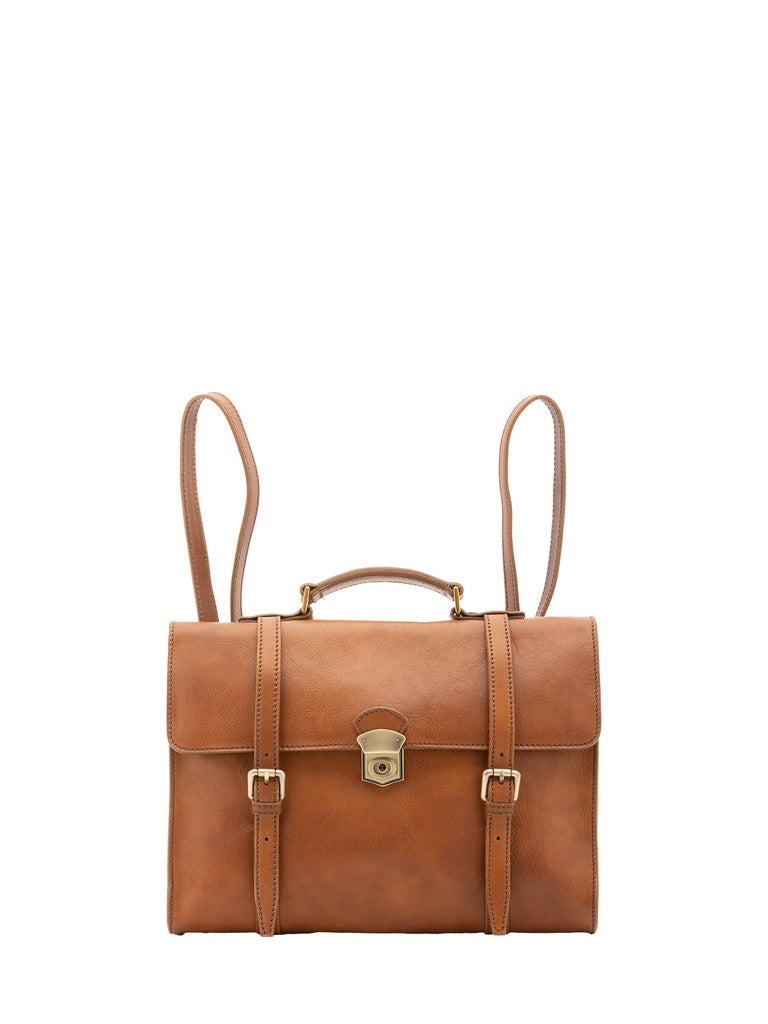 Genuine Leather Unisex Backpack - False Model - 100% Cotton
