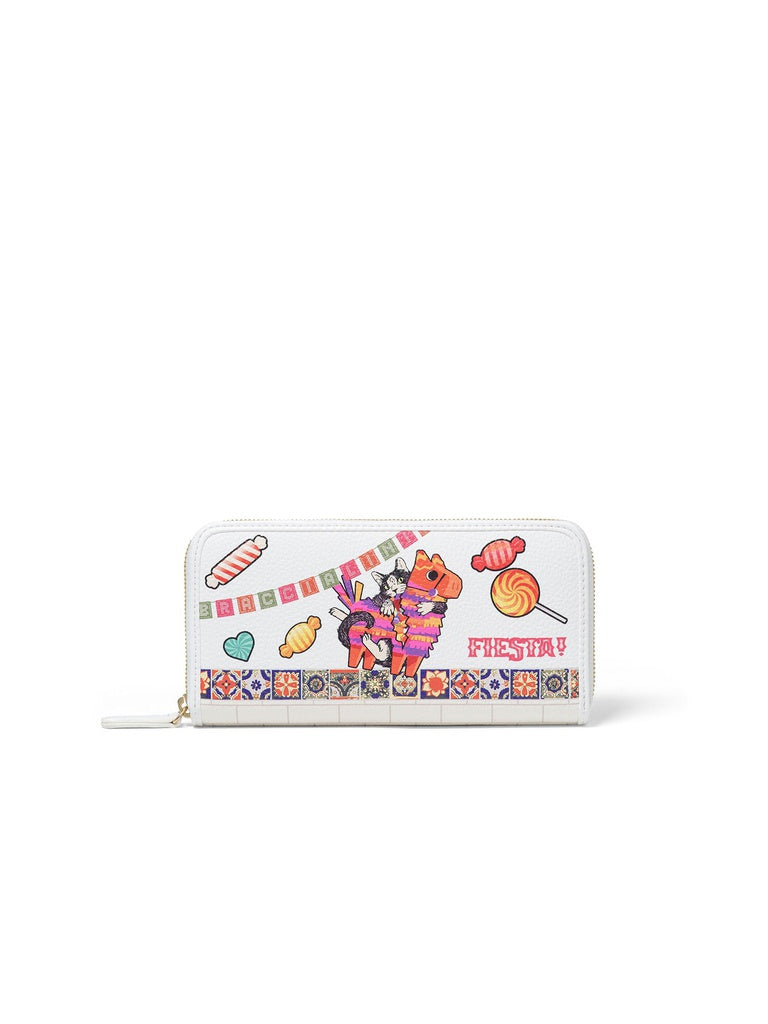 Women's Bonbonnière Wallet - Fabric & Polyester - with Zipper
