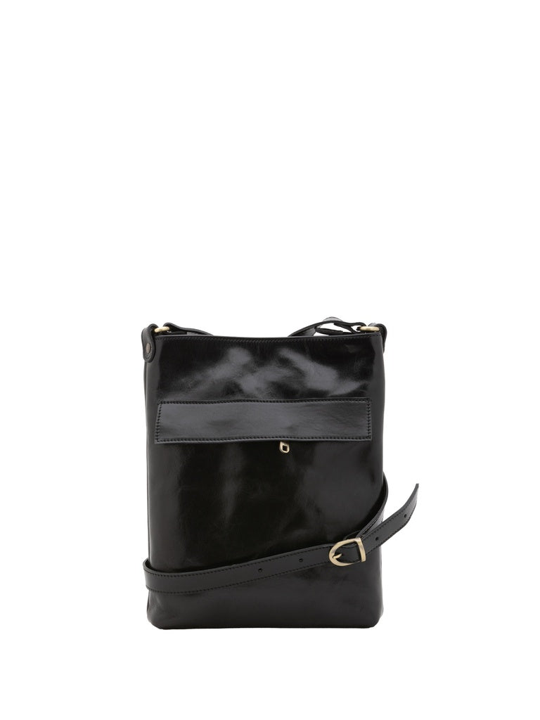 Men's Genuine Leather Shoulder Bag - False Model - Made in Italy