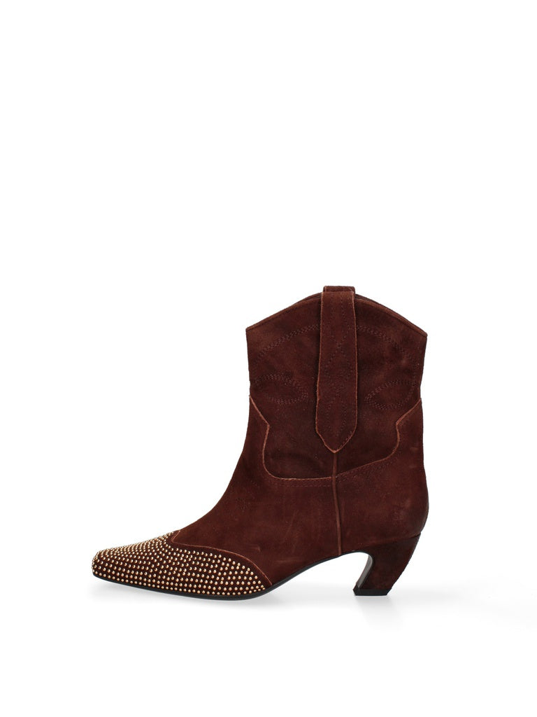 Women's Genuine Leather Ankle Boot - Riviera Chic Style - Casual