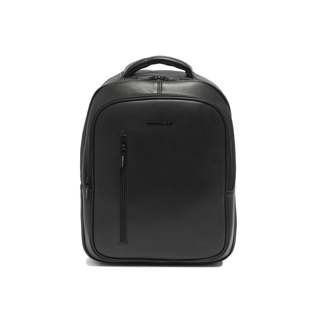 Casual Polyurethane Men's Backpack - Umbria Lux Model - With Zipper