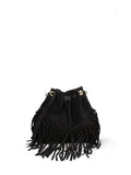 Women's Made in Italy Bucket Bag - Umbria Plus Model - Suede Leather