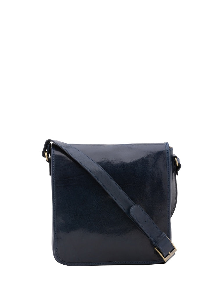 Men's Genuine Leather Shoulder Bag - False Model - Made in Italy