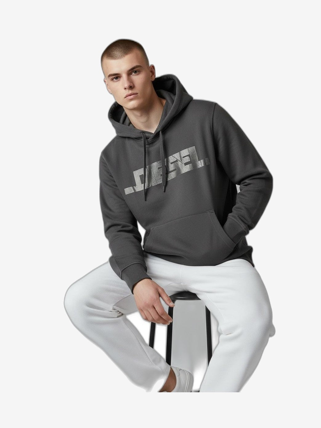 DIESEL Felpa Uomo Caviar Cotone