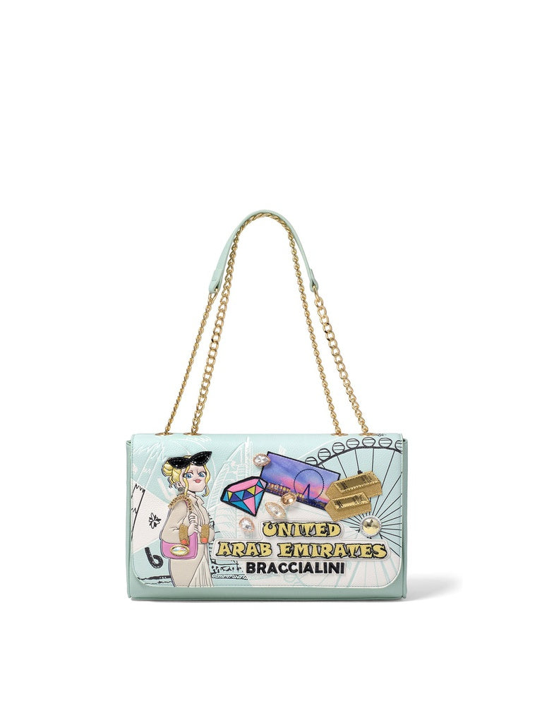 Women's Shoulder Bag - Zephyra Model - Polyester + Polyurethane