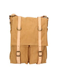 Unisex Shoulder Bag - Milena Model - Canvas & Genuine Leather