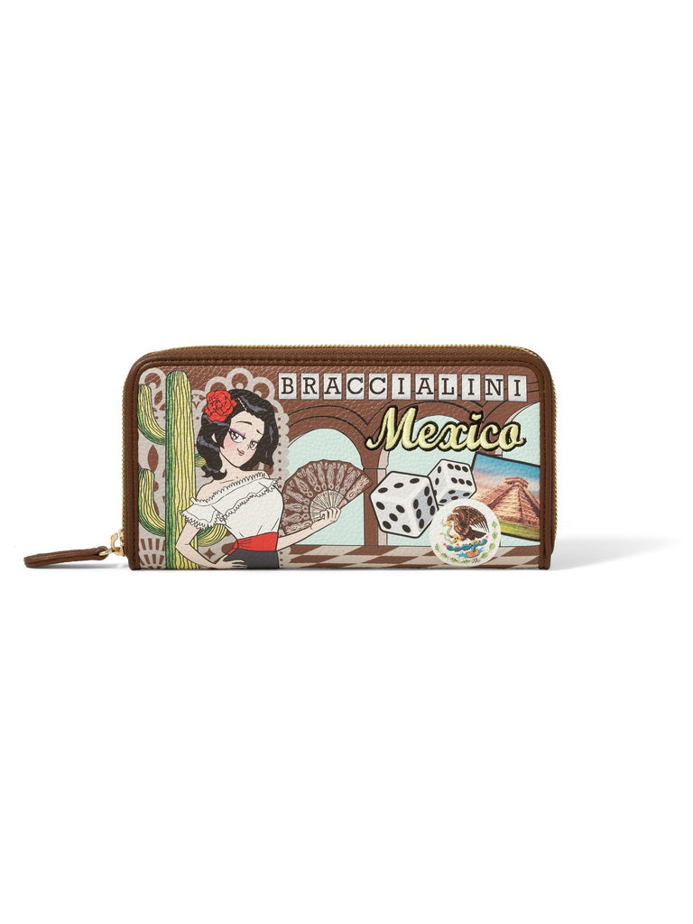 Women's Wallet - Azulita Model - Polyester + Polyurethane Blend