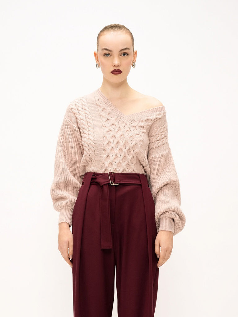 Women's Seraphina Elite Sweater - Wool & Acrylic - Made in Italy