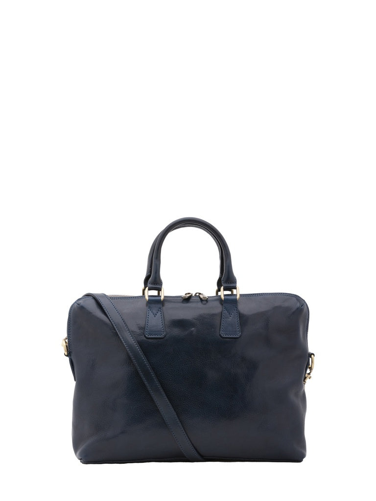 Men's Genuine Leather Work Bag - False Model - Made in Italy