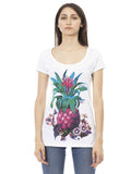 Women's 100% Cotton T-Shirt - False Fit - Casual