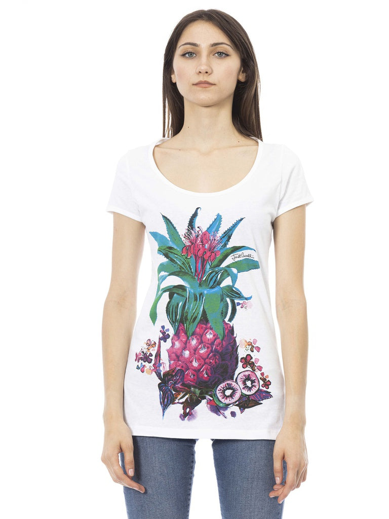 Women's 100% Cotton T-Shirt - False Fit - Casual