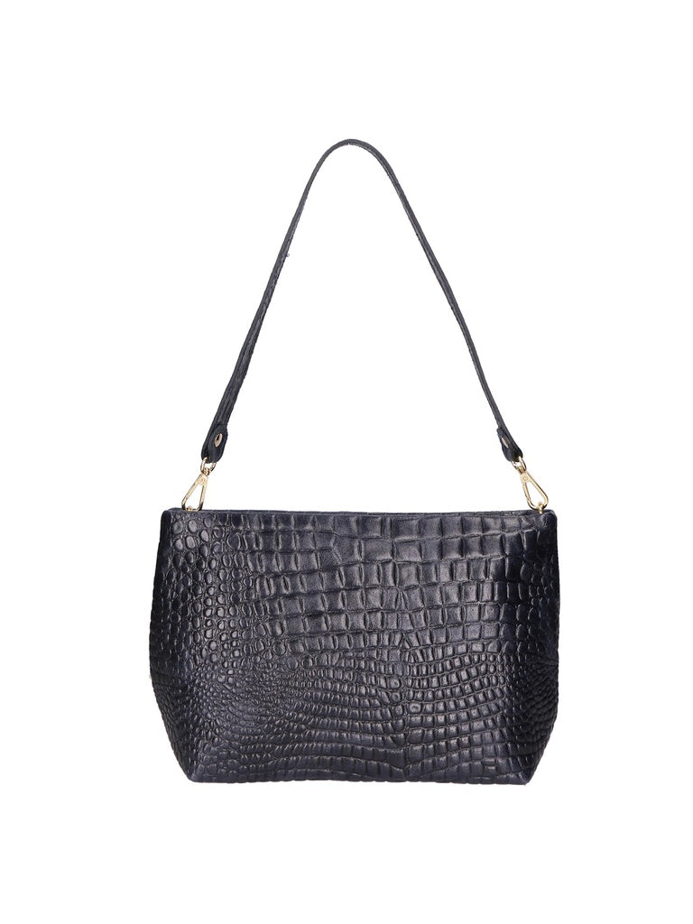 Women's Shoulder Bag - Lorelei Model - Genuine Crocodile Leather