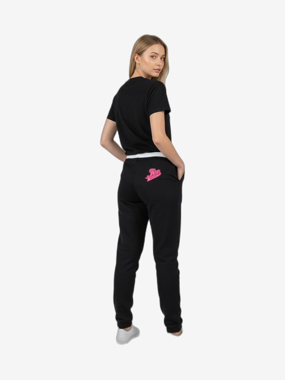 ICEBERG Pantalones Mujer Negro Algodón