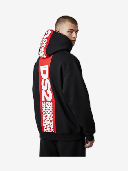 DS2 Felpa Con Zip Unisex Bianco Cotone