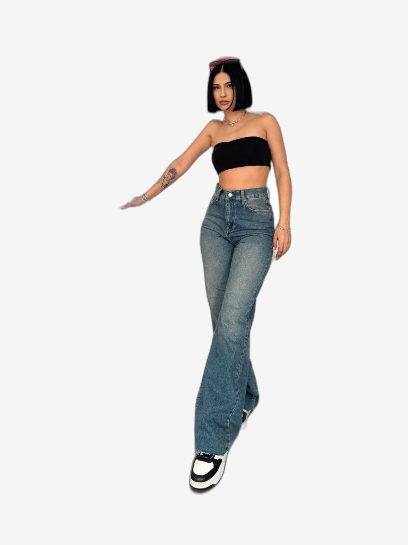 LONCA Jeans Damen Blau