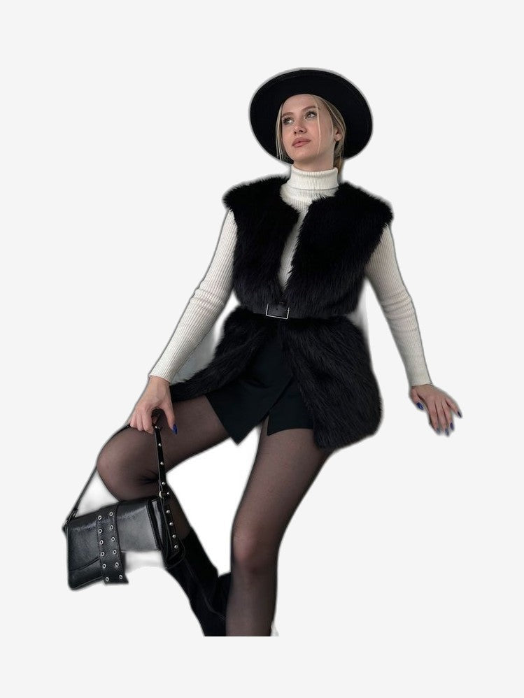 LONCA Women's Black Giubbotto