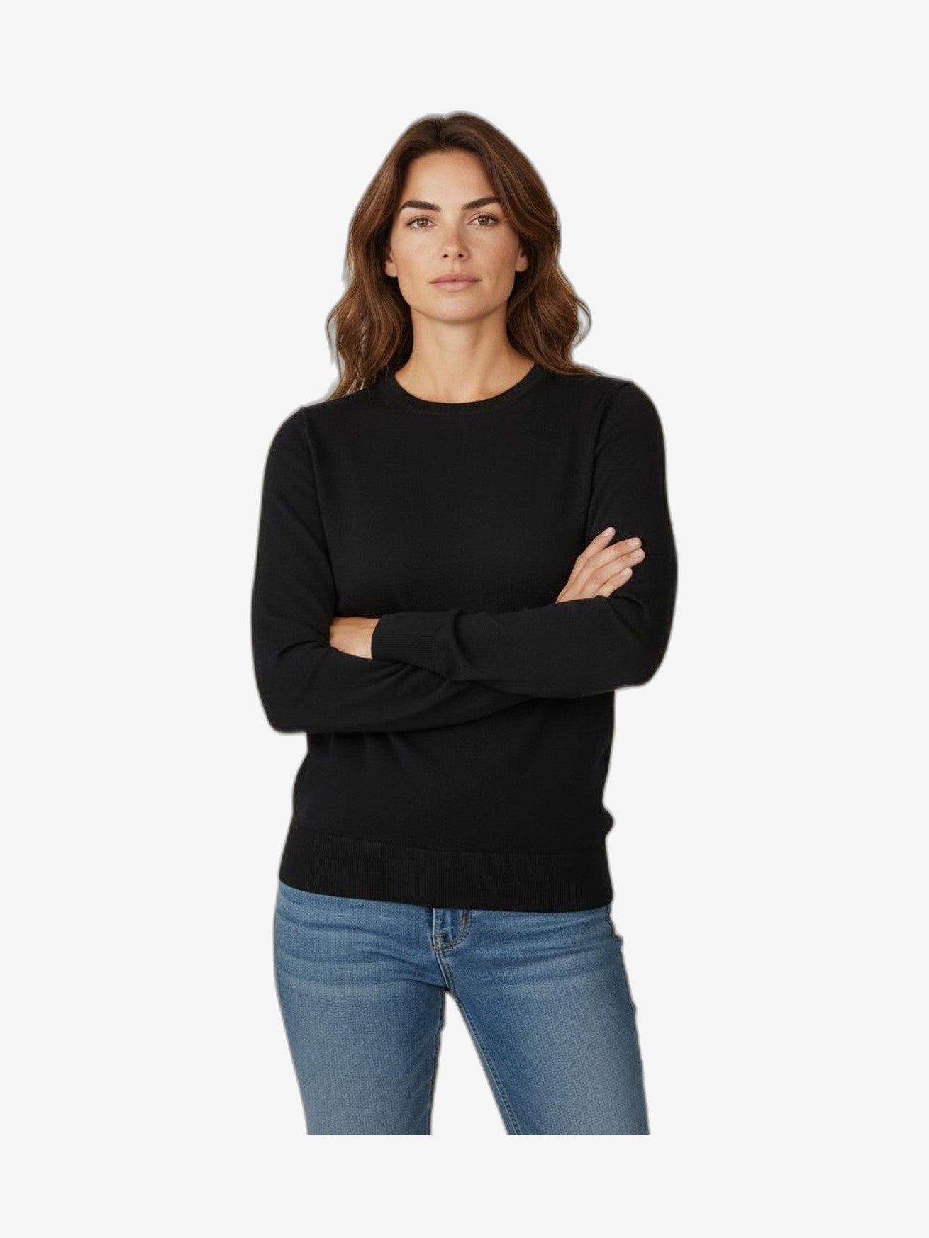 MARIUCCIA MILANO Cuello Redondo Mujer Azul Algodón Cuello Redondo
