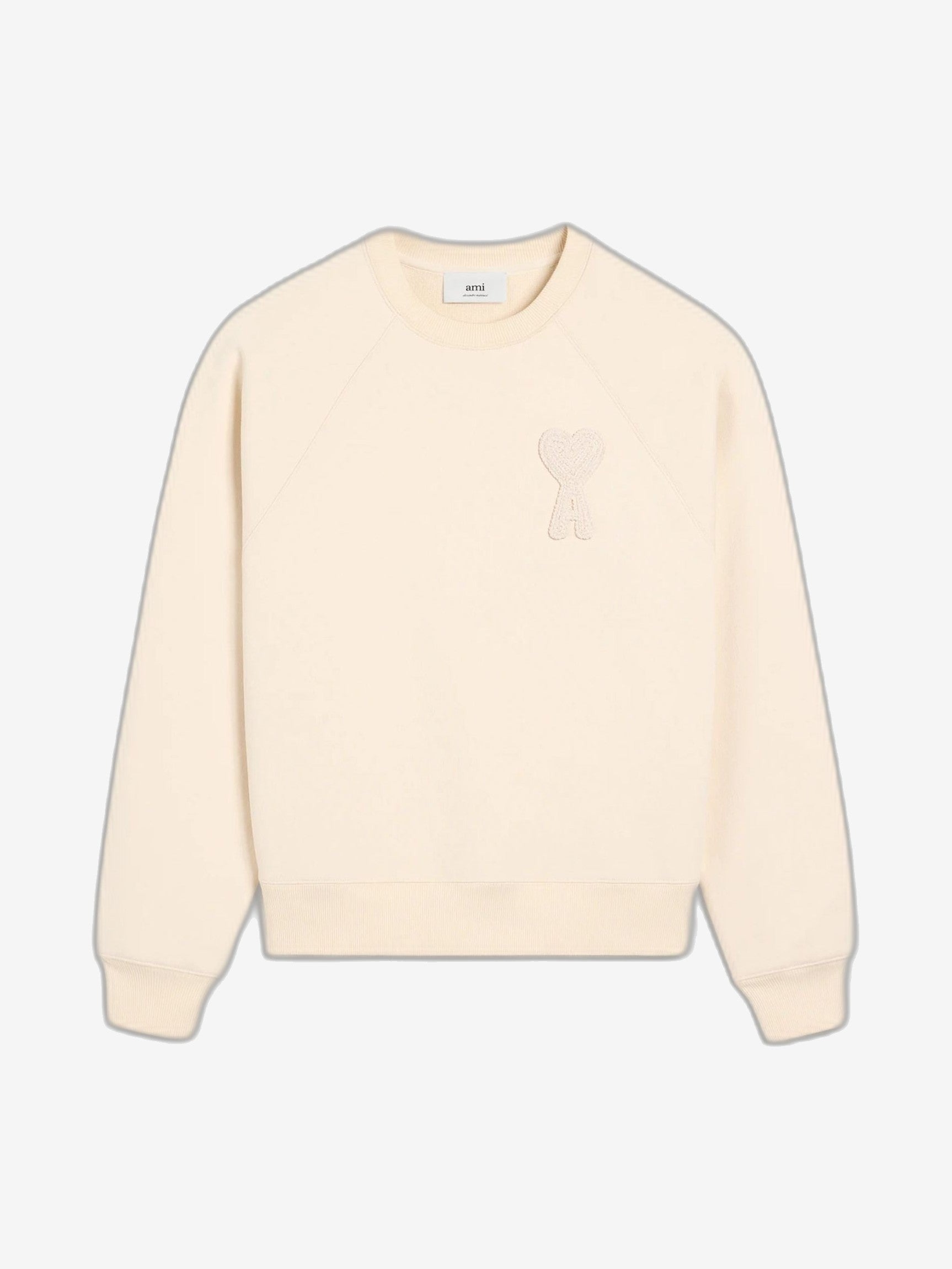 AMI PARIS Felpa Uomo Beige Felpa