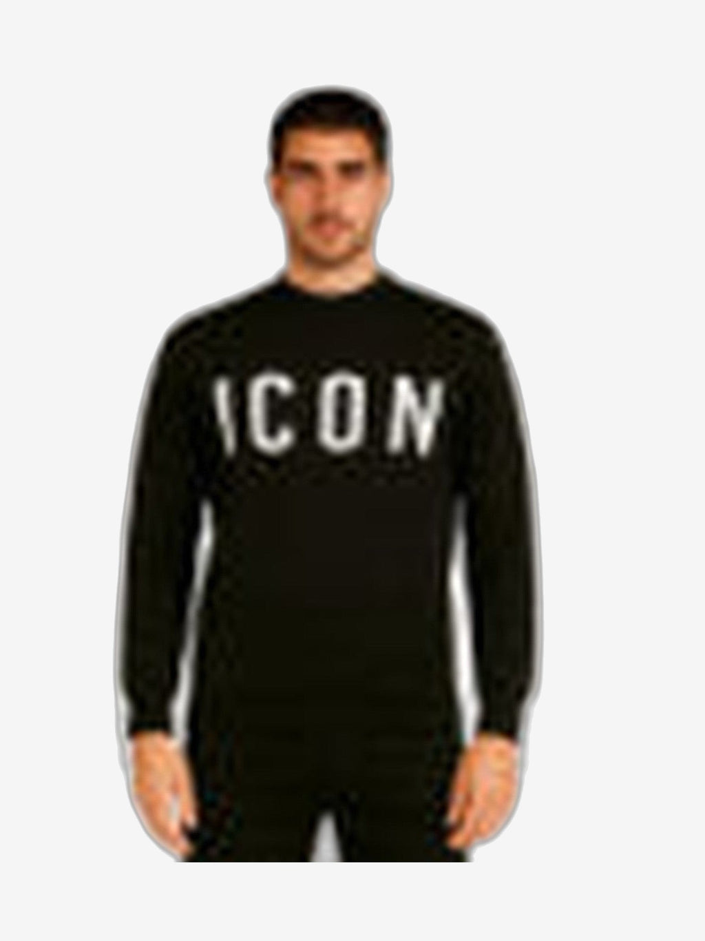 ICON Maglione Unisex Nero Viscosa Girocollo