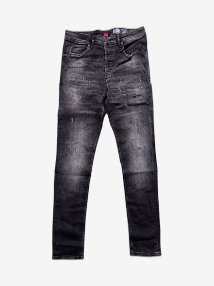 DIESEL Jeans Uomo Nero Cotone
