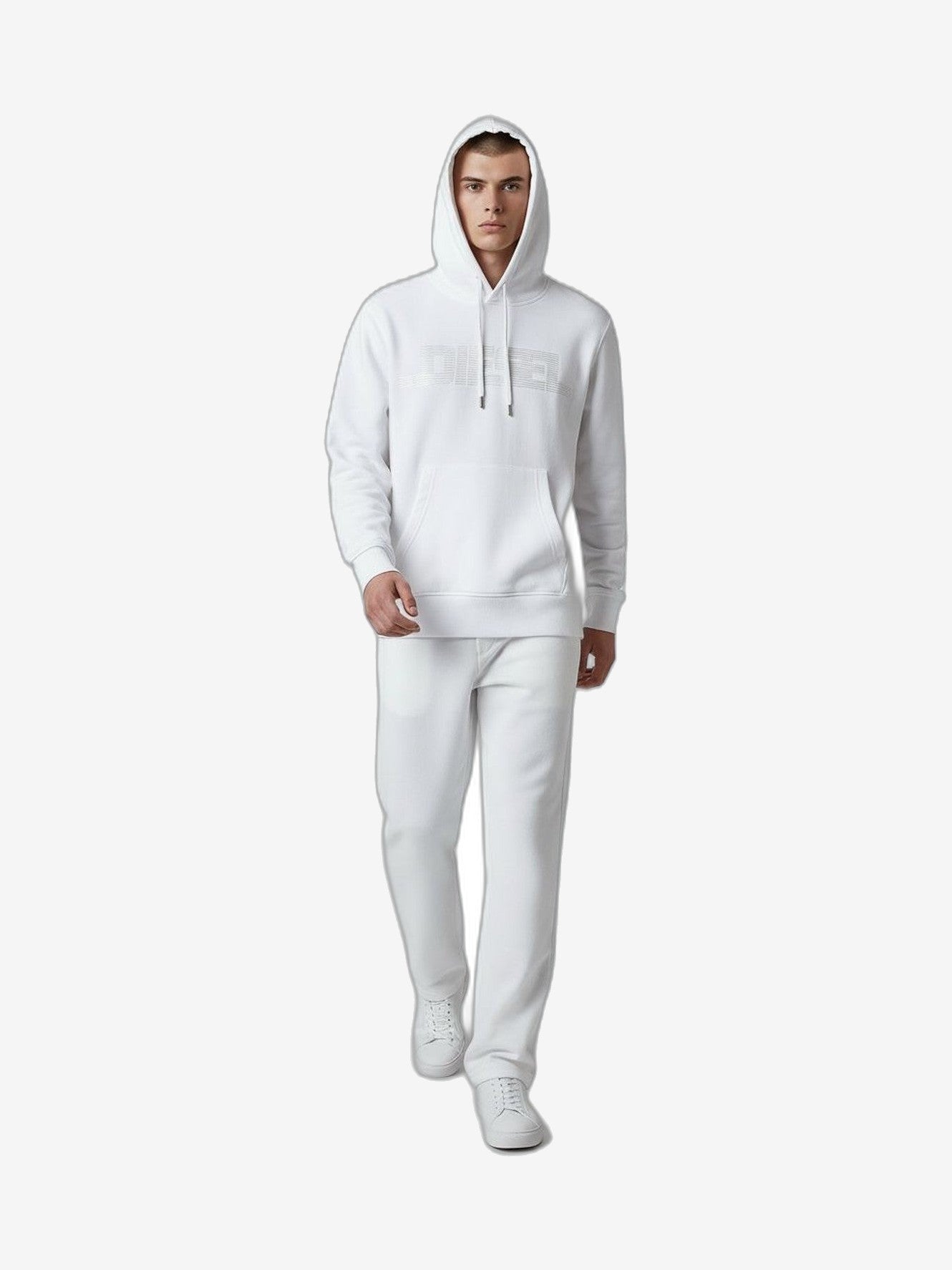 DIESEL Felpa Uomo Bianco Cotone