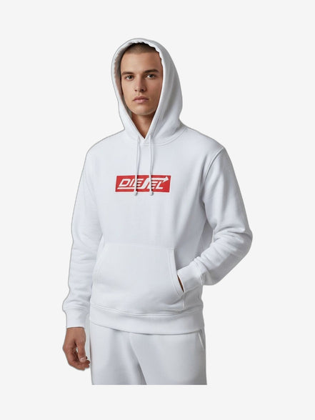 DIESEL Felpa Uomo Bianco Felpa
