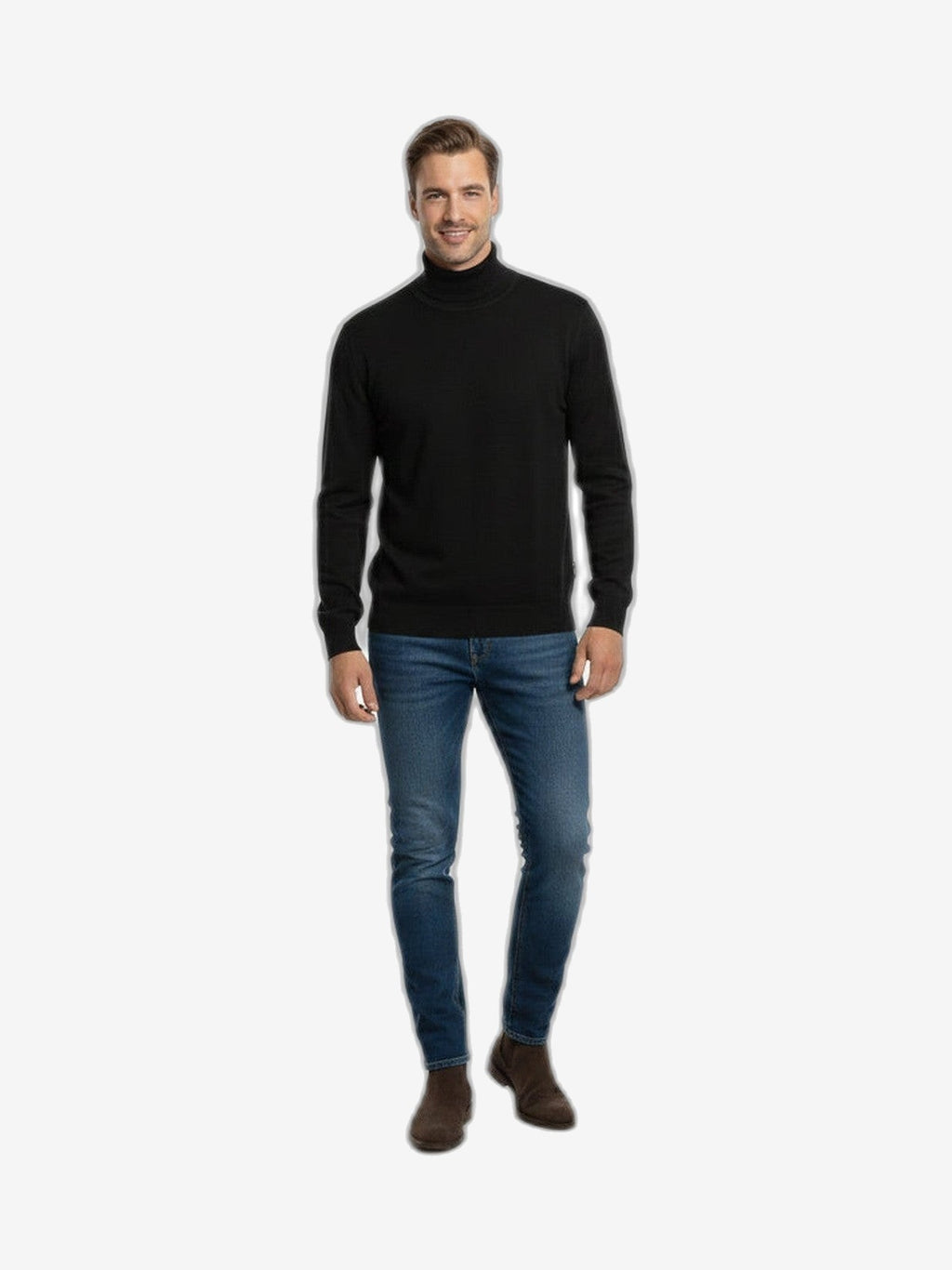 ICEBERG Dolcevita Uomo Nero Cotone Collo Alto