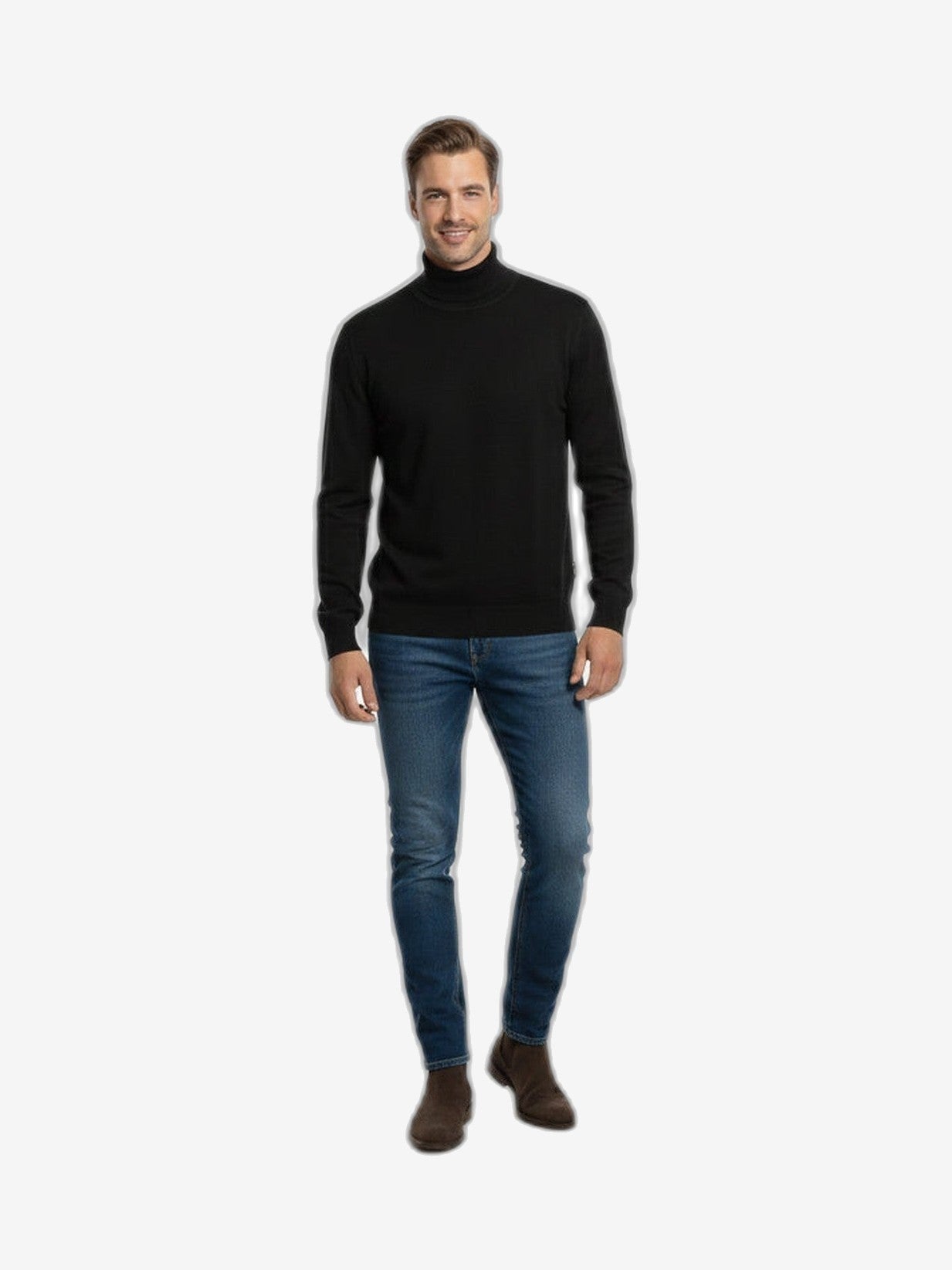 ICEBERG Dolcevita Uomo Nero Cotone Collo Alto