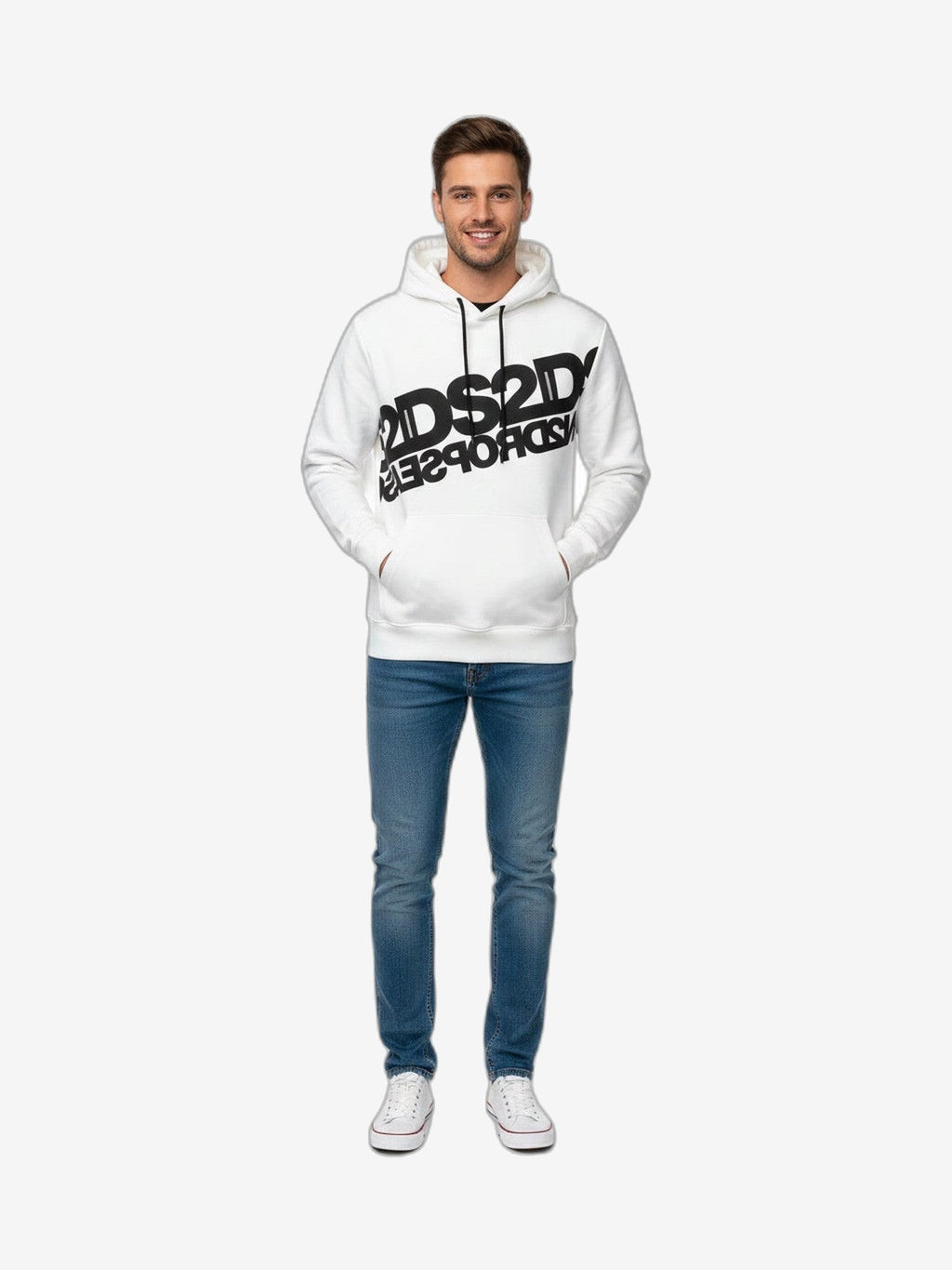 DS2 Unisex Sweatshirt White Cotton