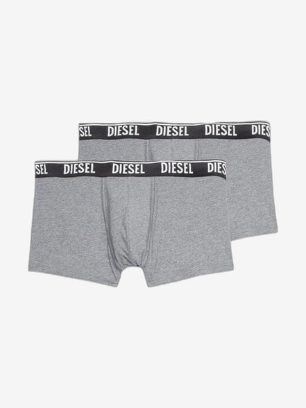 DIESEL Boxer Uomo Grigio Cotone