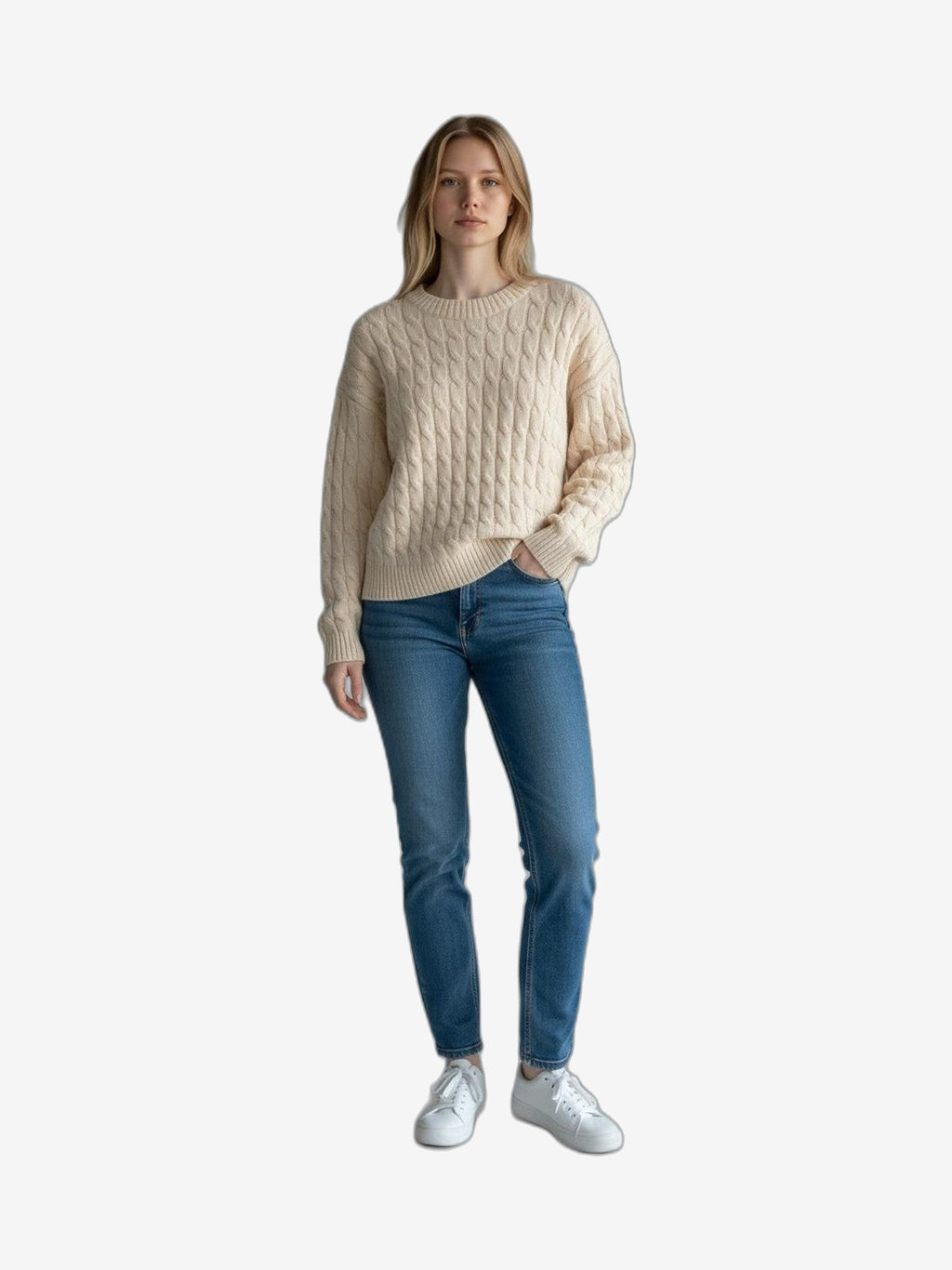 FRESH FLOWER Croisée Femme Crème Nylon Col Rond