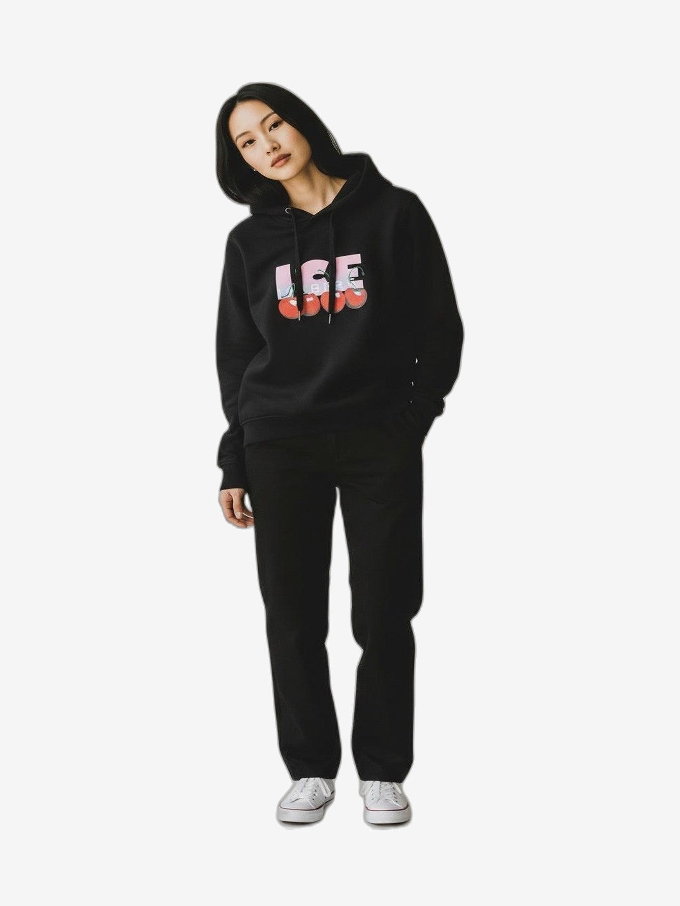 ICEBERG Sudadera Mujer Negro Algodón