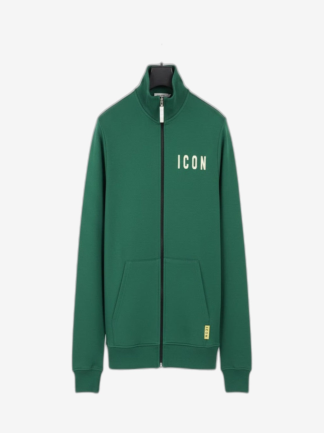 ICON Giacca Unisex Bianco Cotone Collo Alto