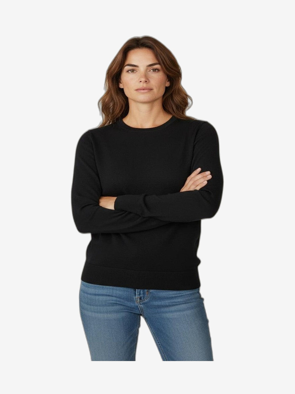 MARIUCCIA MILANO Cuello Redondo Mujer Azul Algodón Cuello Redondo