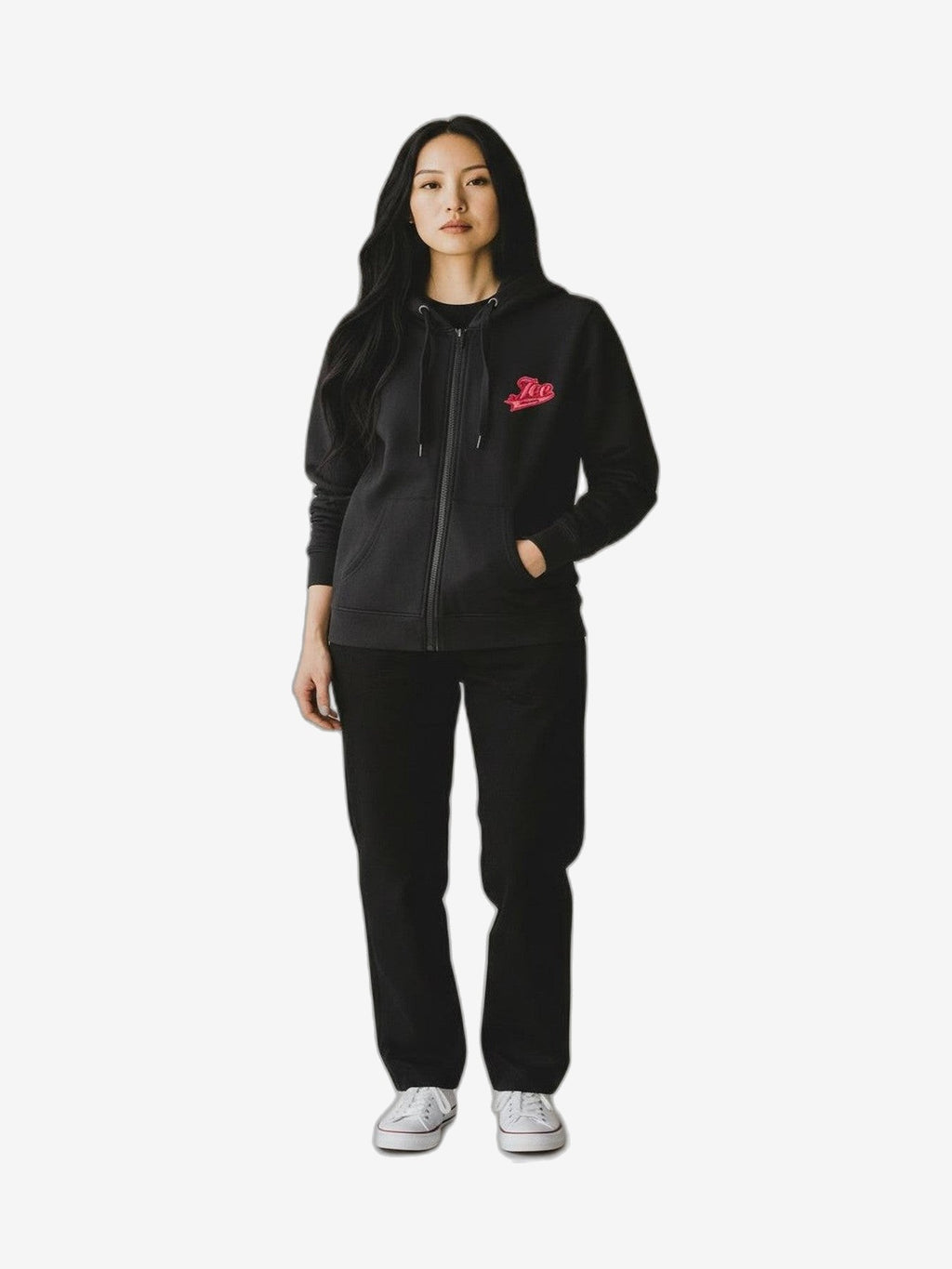 ICEBERG Felpa Donna Nero Cotone Zip