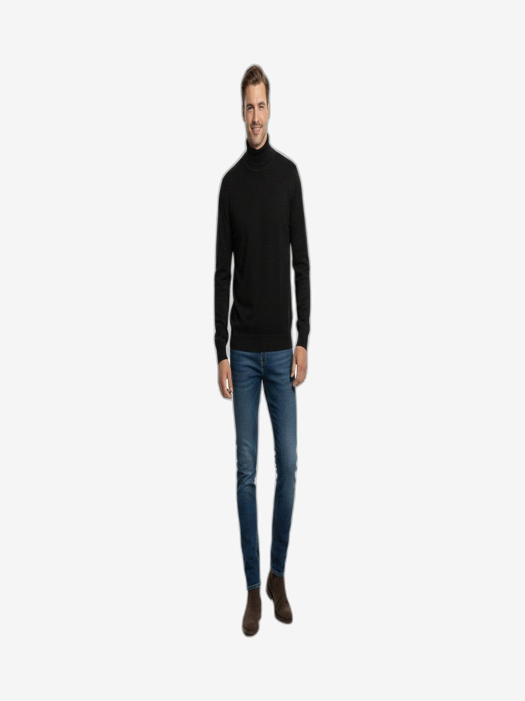 ICEBERG Dolcevita Uomo Nero Cotone Collo Alto