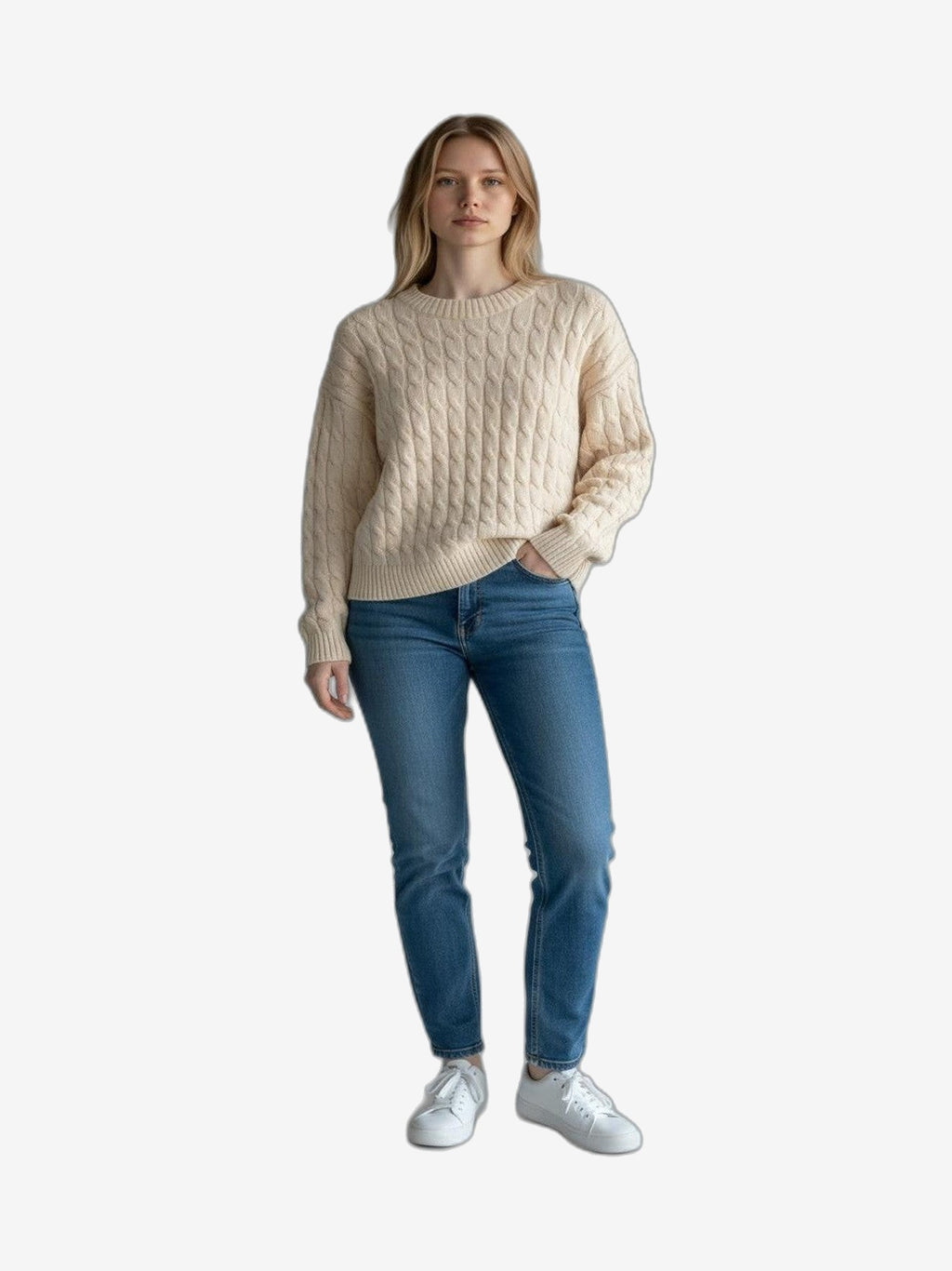 FRESH FLOWER Croisée Femme Crème Nylon Col Rond