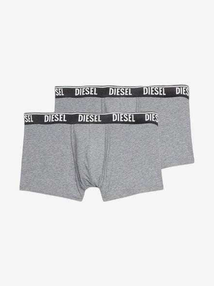 DIESEL Boxer Uomo Grigio Cotone