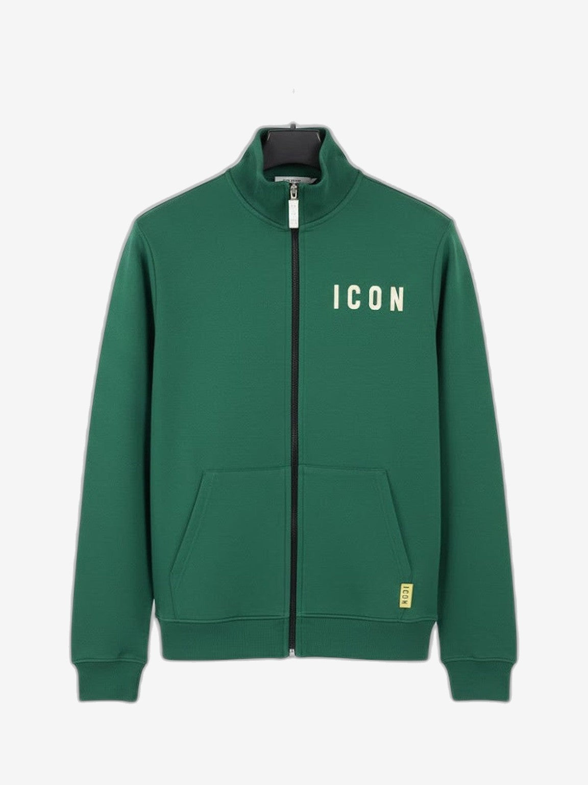 ICON Giacca Unisex Bianco Cotone Collo Alto