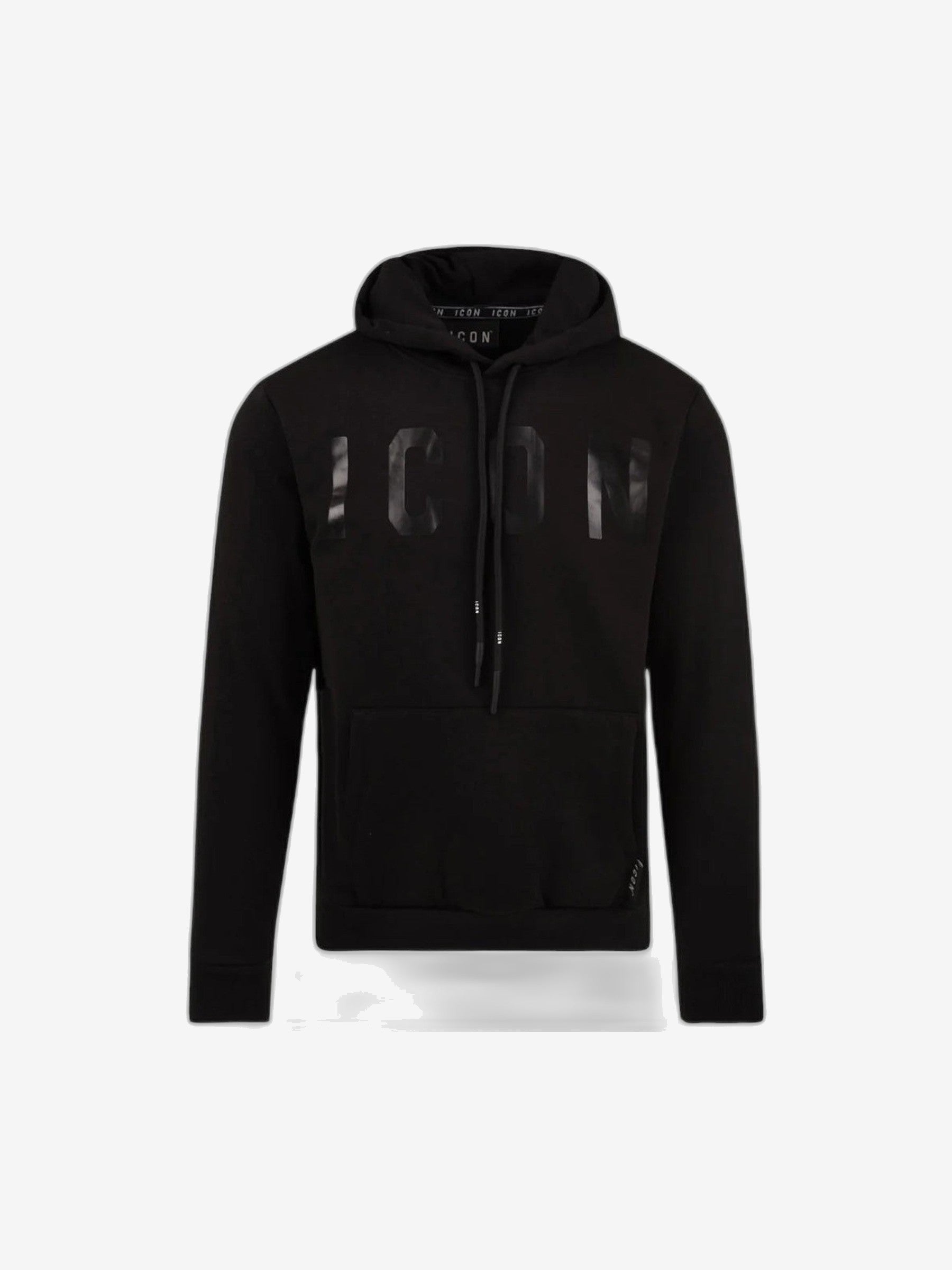 ICON Felpa Unisex Nero Cotone