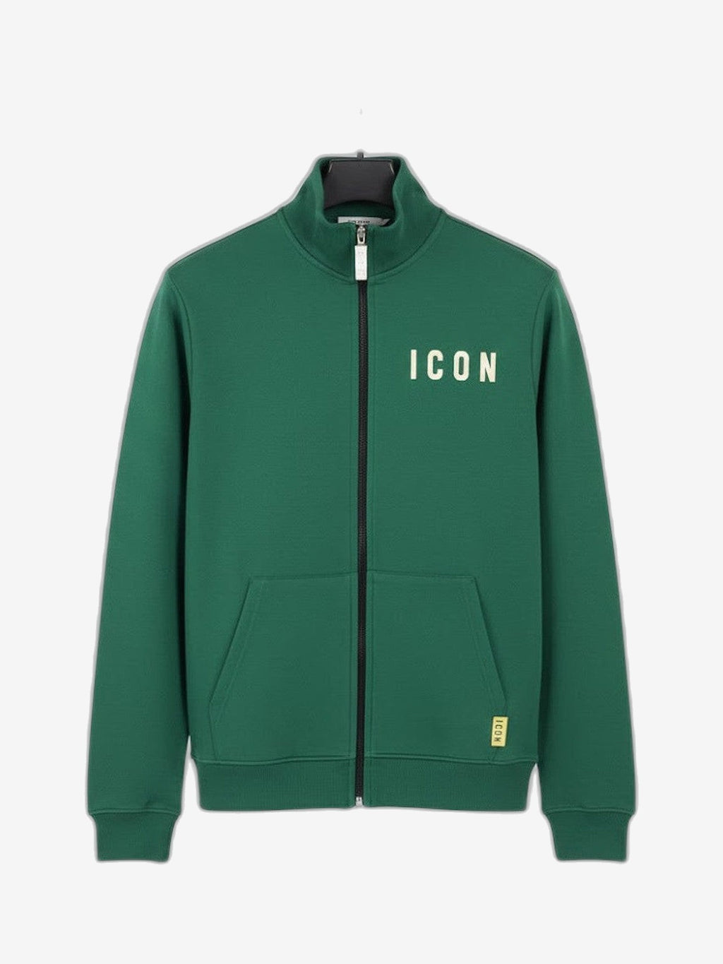 ICON Giacca Unisex Bianco Cotone Collo Alto