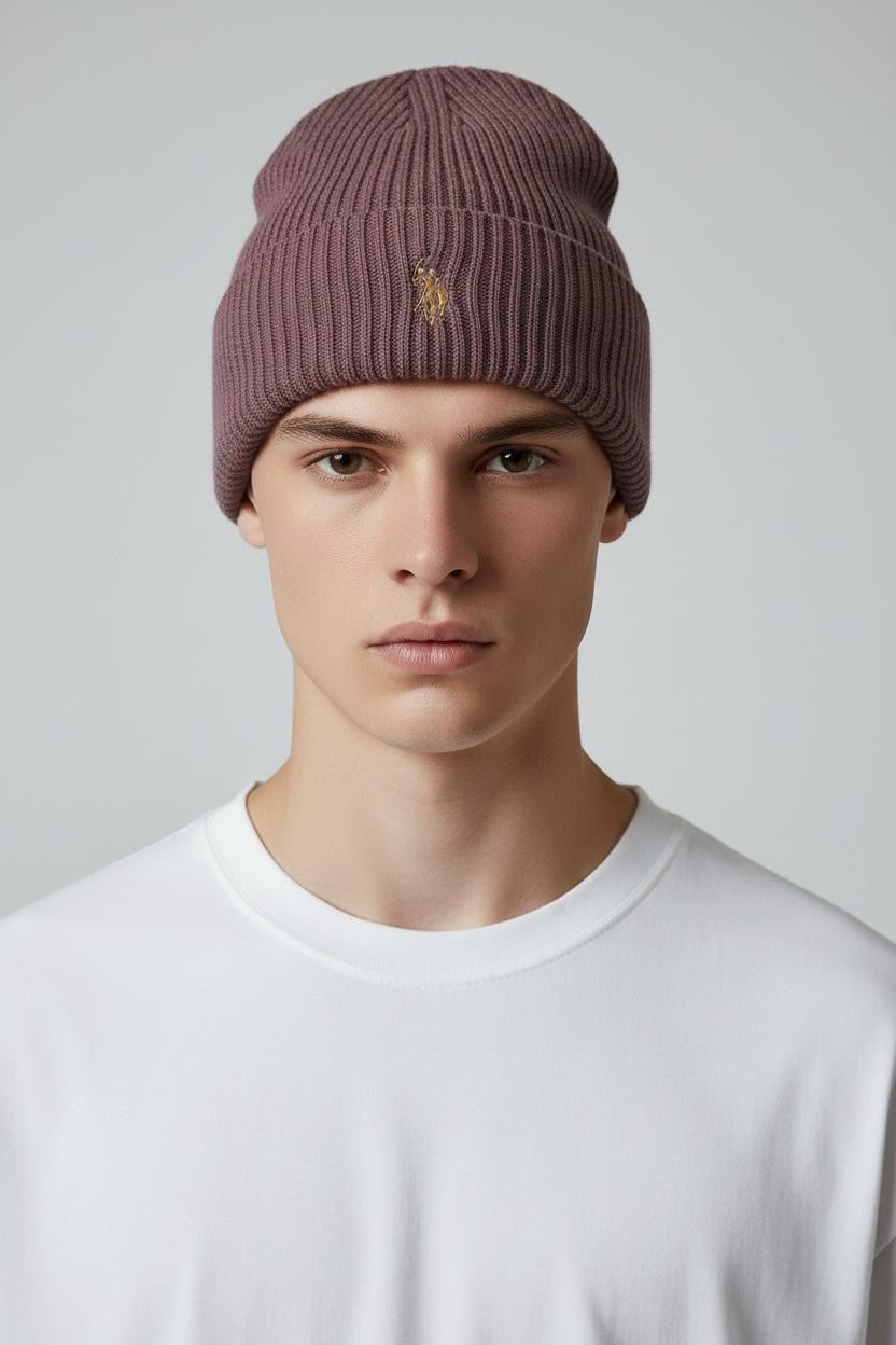 U.S. POLO Men's Hat Violet Cotton