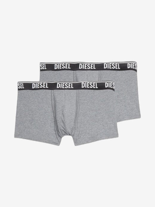 DIESEL Boxer Uomo Grigio Cotone
